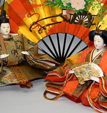 японский император и императрица, японские коллекционные куклы