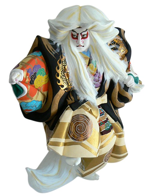 актер театра Кабуки, статуэтка из керамики, Япония, ручная работа