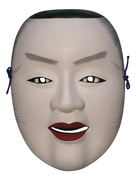 японская маска персонажа японского театра Но