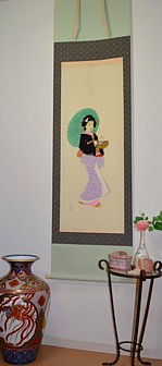 японский рисунок на свитке, 1920-е гг.