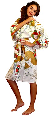короткий халатик-кимоно