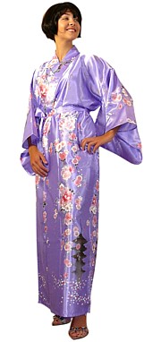 японское кимоно Сакура из иск. шелка
