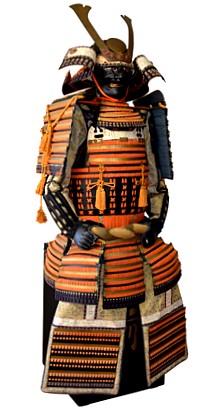 антикварные японские самурайские доспехи всадника эпохи Эдо