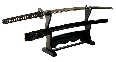 японская резная подставка для 1-2 мечей, современная работа
