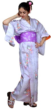 японское традиционное женское кимоно, винтаж